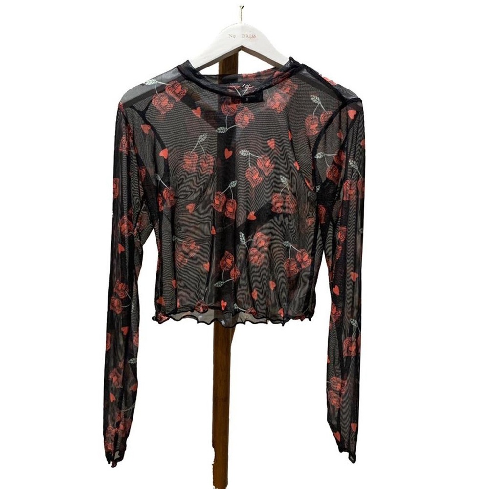 Cherry Lucy Mesh Top